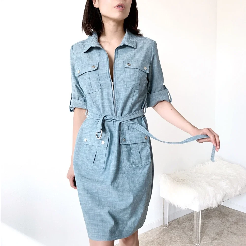 Denim Utility dress - Picture 6 of 7